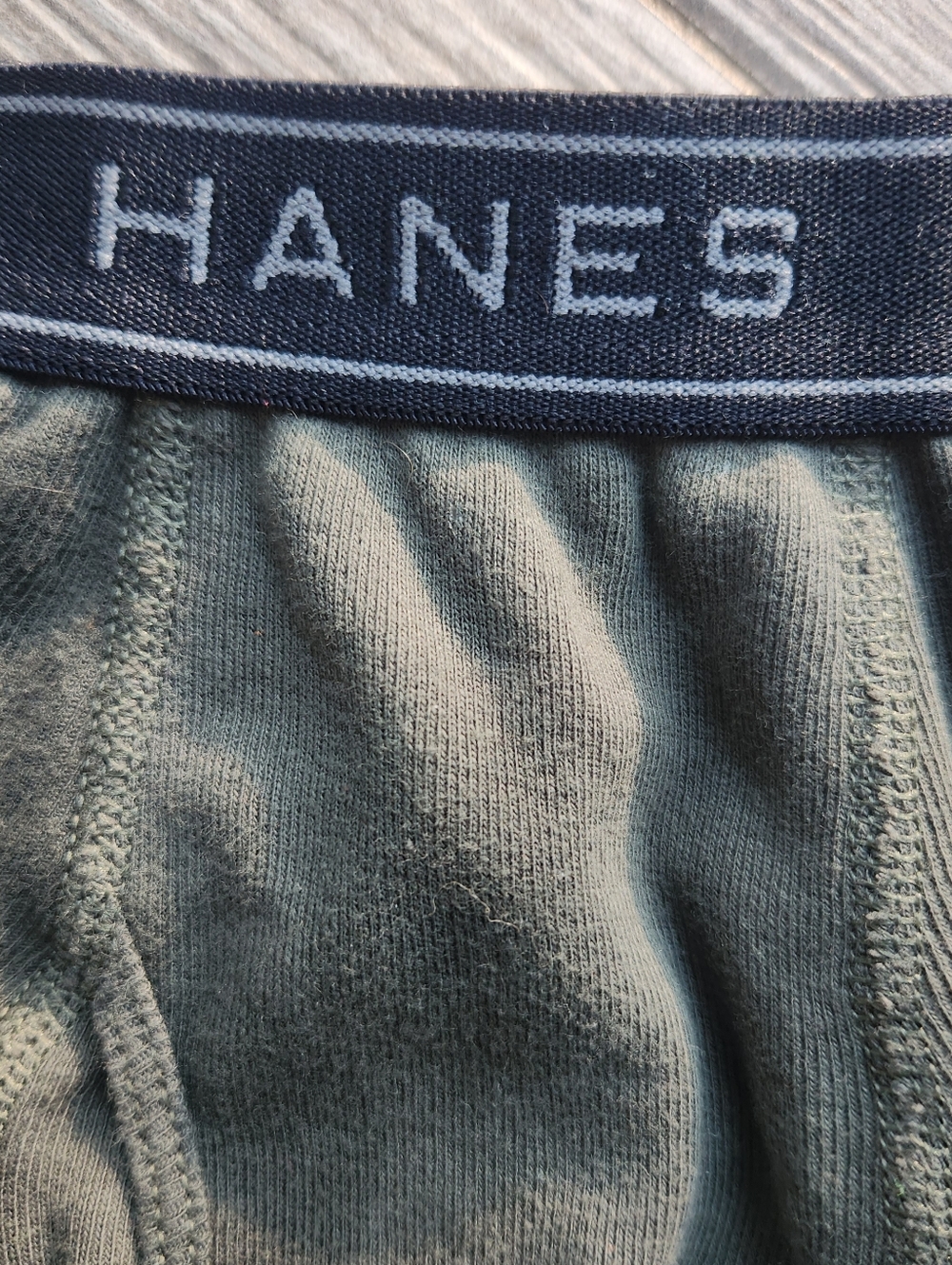 Men's Hanes Olive Green Tagless Boxer Briefs